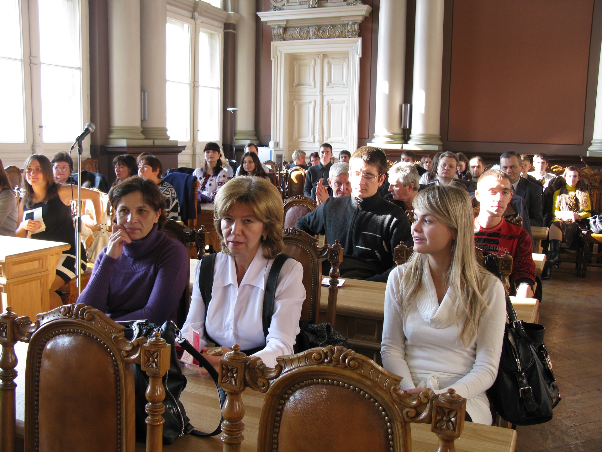 Учасники урочистого засідання у актовій залі головного корпусу Національного університету "Львівська політехніка"