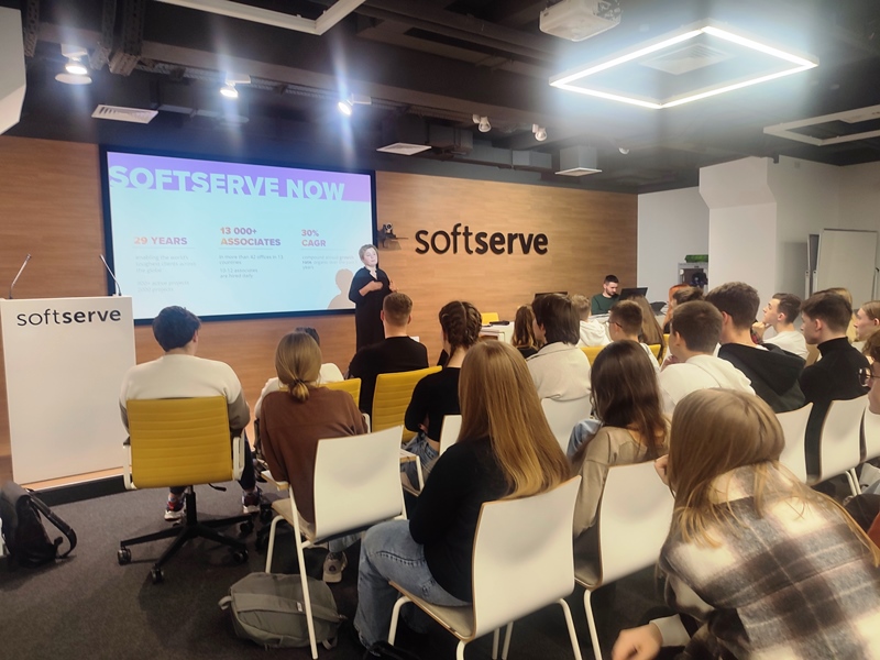 Перше знайомство студентів кафедри прикладної математики з компанією Softserve - провідною ІТ-компаніює в Україні